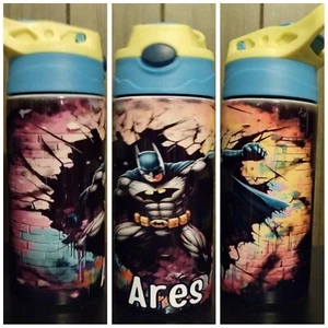 Batmab Kids Water Bottle (add note to buyer with name) - Picture 1 of 1
