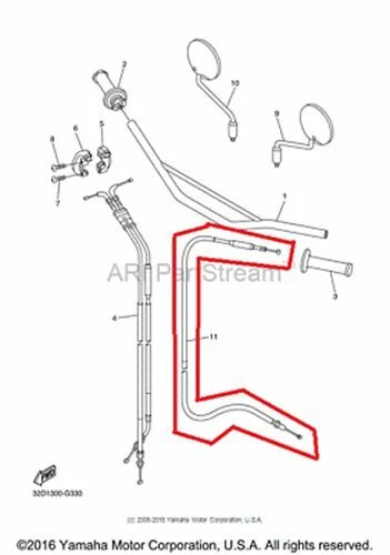 NEW OEM YAMAHA WR 250 R WR250R CLUTCH CABLE - Изображение 1 из 1