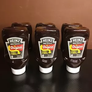 Salsa barbacoa dulce y gruesa original Heinz (botellas de 21,4 oz, paquete de 6) - Imagen 1 de 5