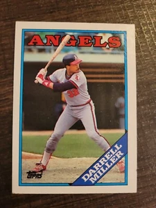 Tarjeta de béisbol Darrell Miller #679 1988 Topps LP Angels - Imagen 1 de 2