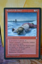 1 x brand of ill omen from ice age iceage nm/lp Magic the Gathering