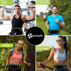Running Belt Water Resistant Running Waist Pack with Adjustable Elastic Strap  - Picture 1 of 12