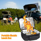 1x Portable Tote Heating Bag Lunch Box Car Electric Oven Hot Food Picnic Camping photo