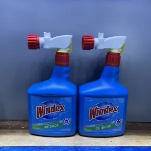 2X Windex OUTDOOR Glass Cleaner 32 oz. Hose Spray Streak-Free Shine Patio NEW! - Picture 1 of 2