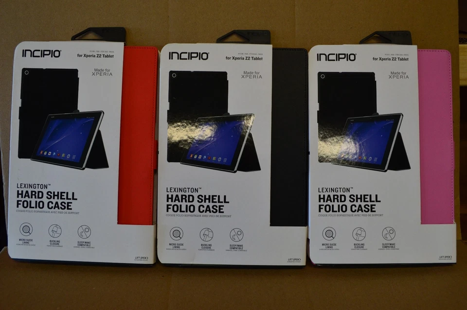 Incipio Lexington Hard Shell Folio Case Sony Xperia Z2 Tablet 2 Colors Available - Image 1 of 1