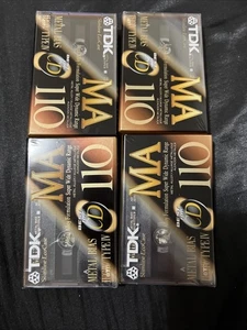 TDK MA-110 Metal Position Bias IEC IV Type IV Cassette Tapes Lot Of 4 SEALED - Picture 1 of 1