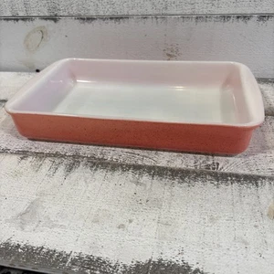 Vintage Pyrex #232 Pink Flamingo 2 Qt. Rectangular 13”x 8” Casserole Baking Dish - Picture 1 of 10