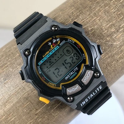 Женские спортивные резиновые кварцевые цифровые часы Disney Instalite 58/8205DS 29 мм 6 1/2 дюйма - Изображение 1 из 4