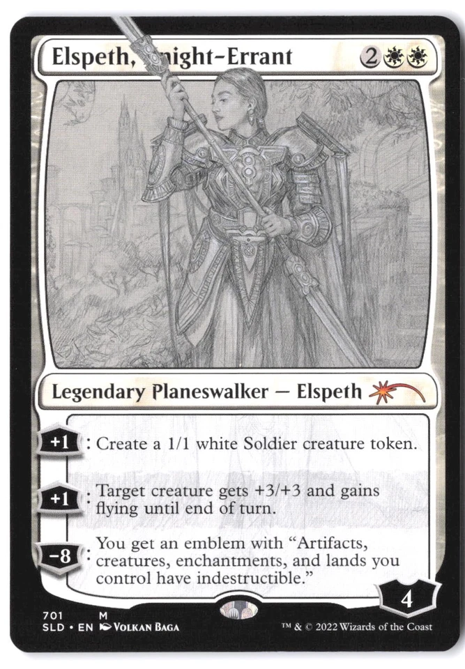 Elspeth, Knight-Errant (Sketch Showcase) #701 SLD MTG NM - Image 1 of 2