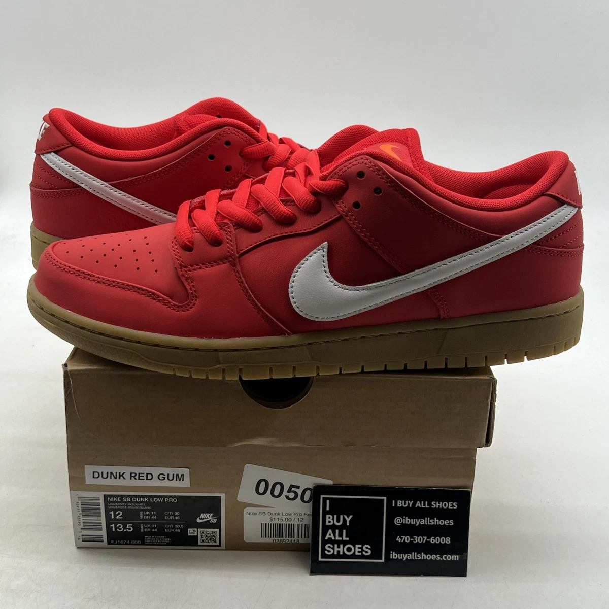 Nike Dunk SB Low University Red Gum for Sale | Authenticity