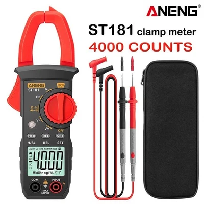 Digital Multimeter Tester AC DC Volt Ohm Amp Clamp Meter Auto Range LCD Handheld - Image 1 of 4