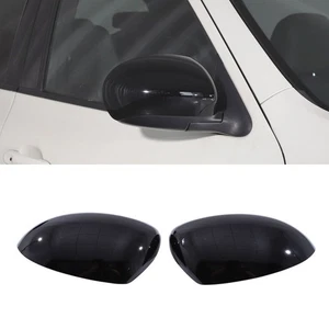 1 Paar Hochglanz Schwarz Auto Außenspiegel Abdeckung Kappe Trim passt für Nissan Juke 2011-2019 - Bild 1 von 22