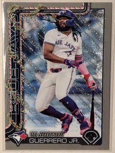 2025 Topps Holiday Vladimir Guerrero Jr. #H66 Silver Glitter Blue Jays - Picture 1 of 2