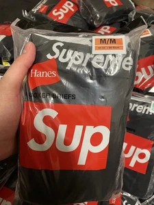 Supreme x Hanes Boxer Black 4 Pack - Medium - Picture 1 of 2