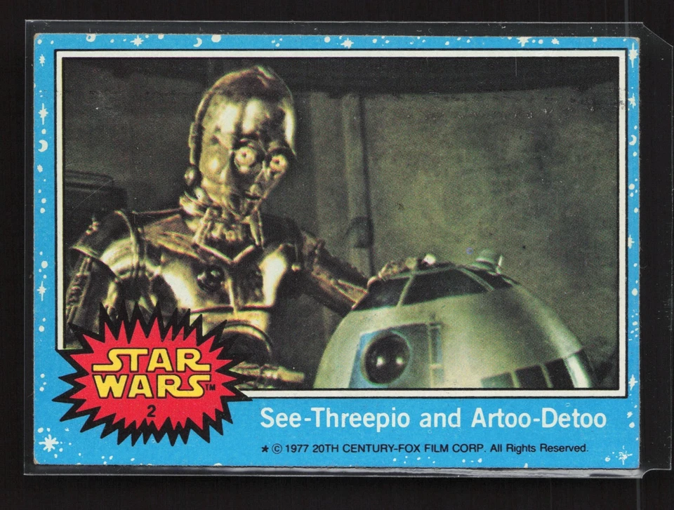 1977 Topps Star Wars карты + наклейки синий серии 1 U выбрать 4 ваш набор EX-NM TYV - Изображение 1 из 1
