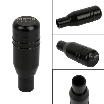 Perilla de cambio universal negra Momo engranaje deportivo aluminio perilla de deriva Foto 1 de 4