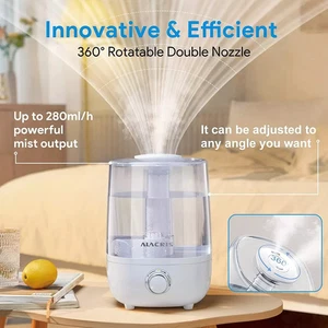 ALACRIS Air Humidifier, 4L Large Humidifiers for Bedroom & Baby Room, Ultra-qui - Picture 1 of 7
