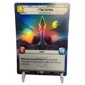 Star Wars Unlimited The Father Maintaining Balance Hyperspace Foil LOF 1000 NM - Bild 1 von 2