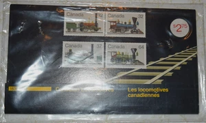 VTG SET 4 CANADIAN STAMPS: "Canadian Locomotives" (4.25" x 7.25") New/Sealed, #1 - Picture 1 of 4
