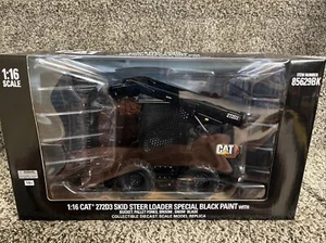 1:16 Diecast Masters CAT 272D3 Skid Steer Loader W/Bucket Forks BLACK!! NEW!! - Picture 1 of 2