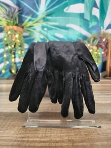 Black Nylon/Spandex Formal Evening Gloves, After-Six Evening Gloves Opera Gloves - Picture 1 of 10