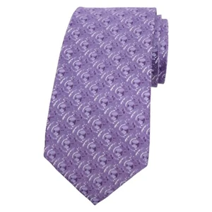 COCKTAIL EXPRESSIONS Mens Silk Tie Lavender Purple 3.25 Classic Textured Necktie - Picture 1 of 6