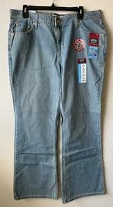 Jeans Signature by Levi Strauss tiro bajo bootcut azul talla 16 medianos nuevos con etiquetas - Imagen 1 de 6