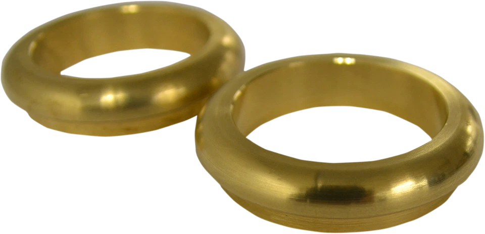 LA Choppers Fork Dust Covers 49mm Brass LA-7503-49G - Image 1 of 1