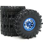 4x RC 1.9 Tires 120mm & Heavy 1.9 Beadlock wheels rim For SCX10 TRX4 Mud Crawler