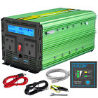 EDECOA Power Inverter 12V to 240V 2000W Car Converter Remote LCD Display USB