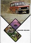 1973 Range Rover (2-door first generation) car brochure