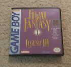Final Fantasy Legend Iii Nintendo Gameboy Reproduction Display Box Case Only