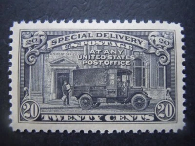 1925 #E14 20c Mail Truck Special Delivery MNH OG XF #4b "Includes New Mount" - Image 1 of 3