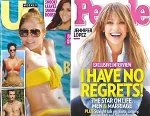 Us Weekly and People Magazine Hot Bodies Jennifer Lopez Golden Globes Lot of 2 - Picture 1 of 24