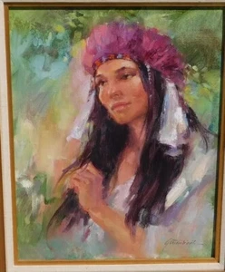 Lynn Gertenbach, noted CA artist original oil on canvas - Picture 1 of 1