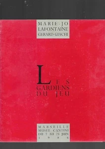 Marie-Jo Lafontaine Gérard Giachi Les gardiens du jeu Marseille Cantini 1986 E26 - Imagen 1 de 8