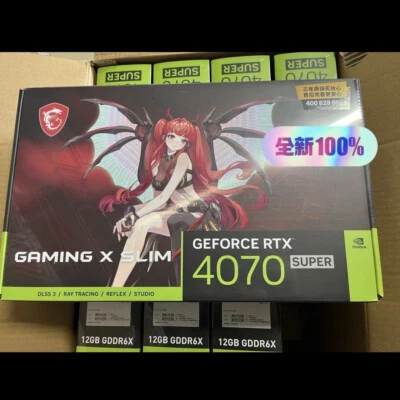 MSI GeForce RTX 4070 SUPER 12G GAMING X SLIM MLG Graphics Cards - Image 1 of 4