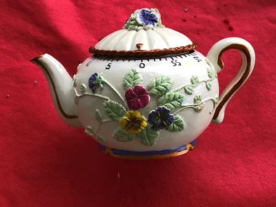 KITCHEN TEAPOT 60 MINUTE TIMER FLORAL SCENE - Image 1 of 4