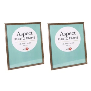 2x Unigift Aspect 40x50cm MDF/Glass Picture/Photo Frame Wall Hanging Assorted - Picture 1 of 3