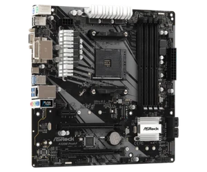 ASRock A320M Pro4-F motherboard A320 AM4 DDR4 Ryzen HDMI M.2 USB 3.1 Micro ATX - Bild 1 von 4