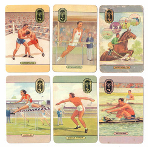 Swap Cards x 6 Coles Named & Un-Named Series - 1956 Olympic Games