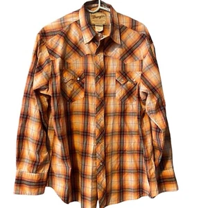Camisas Wranger para hombre X-grandes de moda occidental con botones a presión manga larga - Imagen 1 de 8