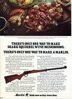1979 Print Ad Of Marlin Model 39A Rifle Ozark Squirrel Recipe