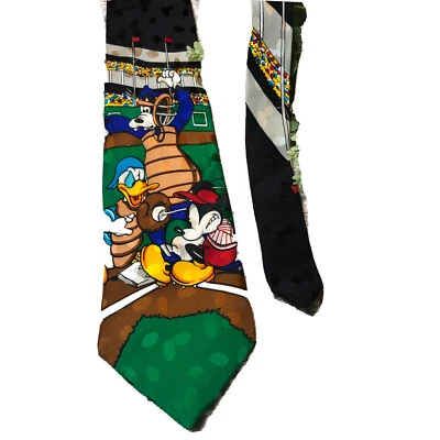 Corbata de béisbol The Disney Store Donald Duck Goofy Mickey jugando TheWalt Disney Co Foto 1 de 4