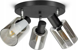 FKL DESIGN Deckenlampe Deckenleuchte Glas E27 Schwarz Serie N535 (DRP3) - Bild 1 von 6