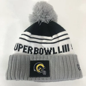 Los Angeles Rams New Era Heather Gray Super Bowl LIII Bound Striped Knit Hat - Bild 1 von 3