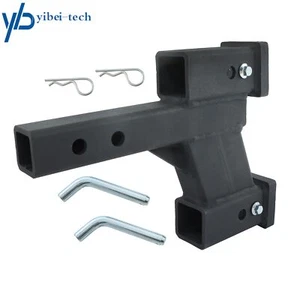7500Lbs Trailer Dual Hitch Extender For 2 In Receiver Adjustable Rise/Drop - Picture 1 of 18