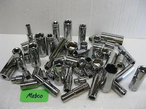 Matco Silver Eagle tools 3/8" drive sockets METRIC and SAE Sold Each Nice! - Picture 1 of 2