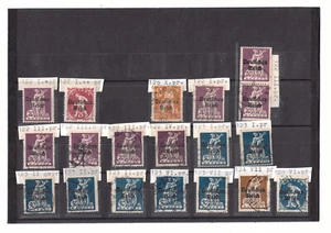 Deutsches Reich Mi.Nr. 120-128 Aufdruck- u. Plattenfehler Falz, post.f u. gest. - Bild 1 von 1