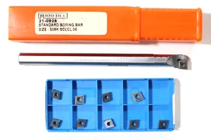 BARRA PERFORADORA MICRO 100, S06K SCL 06, 3/8" CON INSERTOS DE CARBURO CCMT 21.50 C725 - Imagen 1 de 8